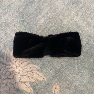 H&M Black Faux Fur Hairband